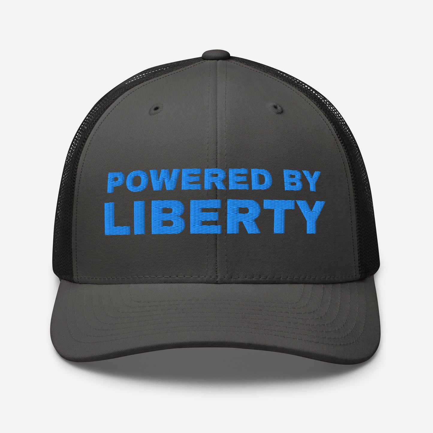 Snapback Custom Trucker Hats Powered by Liberty Cap in Blue Stitching  Infidel Collective