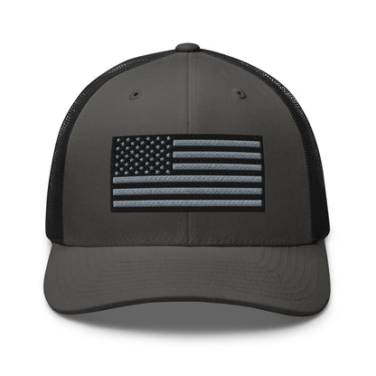 Blackout USA Flag Best Patriotic Custom Snapback Trucker Hats (20 Colors)  Infidel Collective