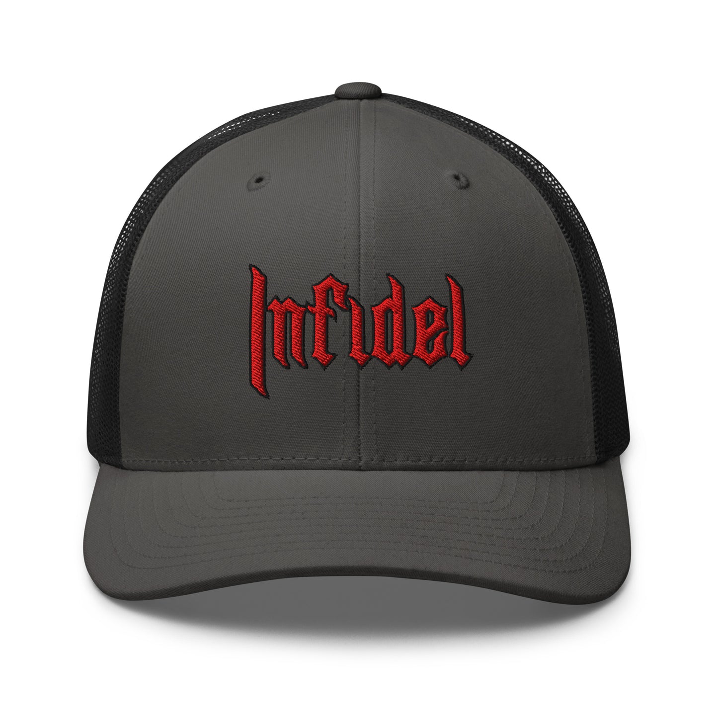 Snapback Custom Trucker Hats INFIDEL Red Stitch Badass Cap for Men & Women  Infidel Collective