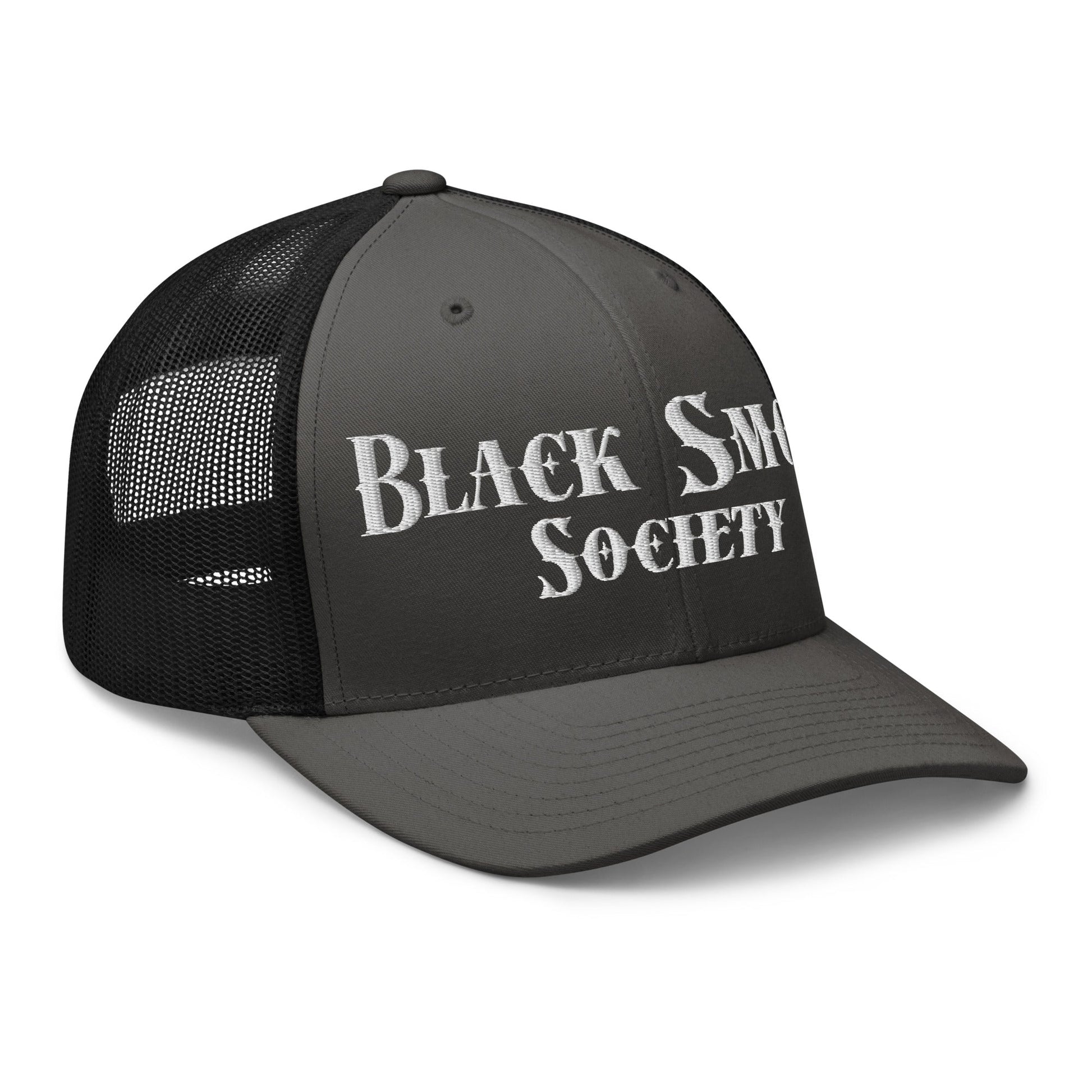 Hats  Snapback Custom Trucker Hat Black Smoke Society Cap For Men & Women Infidel Collective