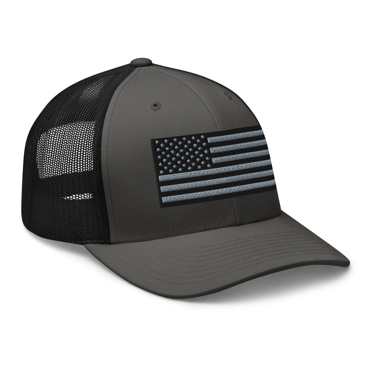 Blackout USA Flag Best Patriotic Custom Snapback Trucker Hats (20 Colors)  Infidel Collective