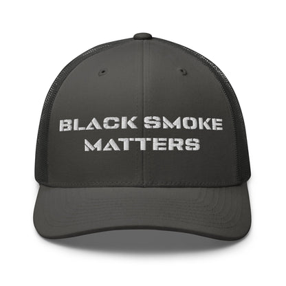 Hats Charcoal Snapback Custom Trucker Hat to Rock – Black Smoke Matters Diesel Cap Infidel Collective