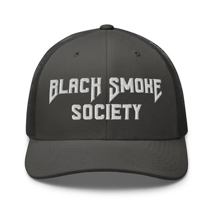 Hats Charcoal Snapback Custom Trucker Hat to Rep the Black Smoke Society Lifestyle Infidel Collective