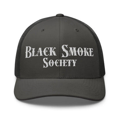 Hats Charcoal Snapback Custom Trucker Hat Black Smoke Society Cap For Men & Women Infidel Collective