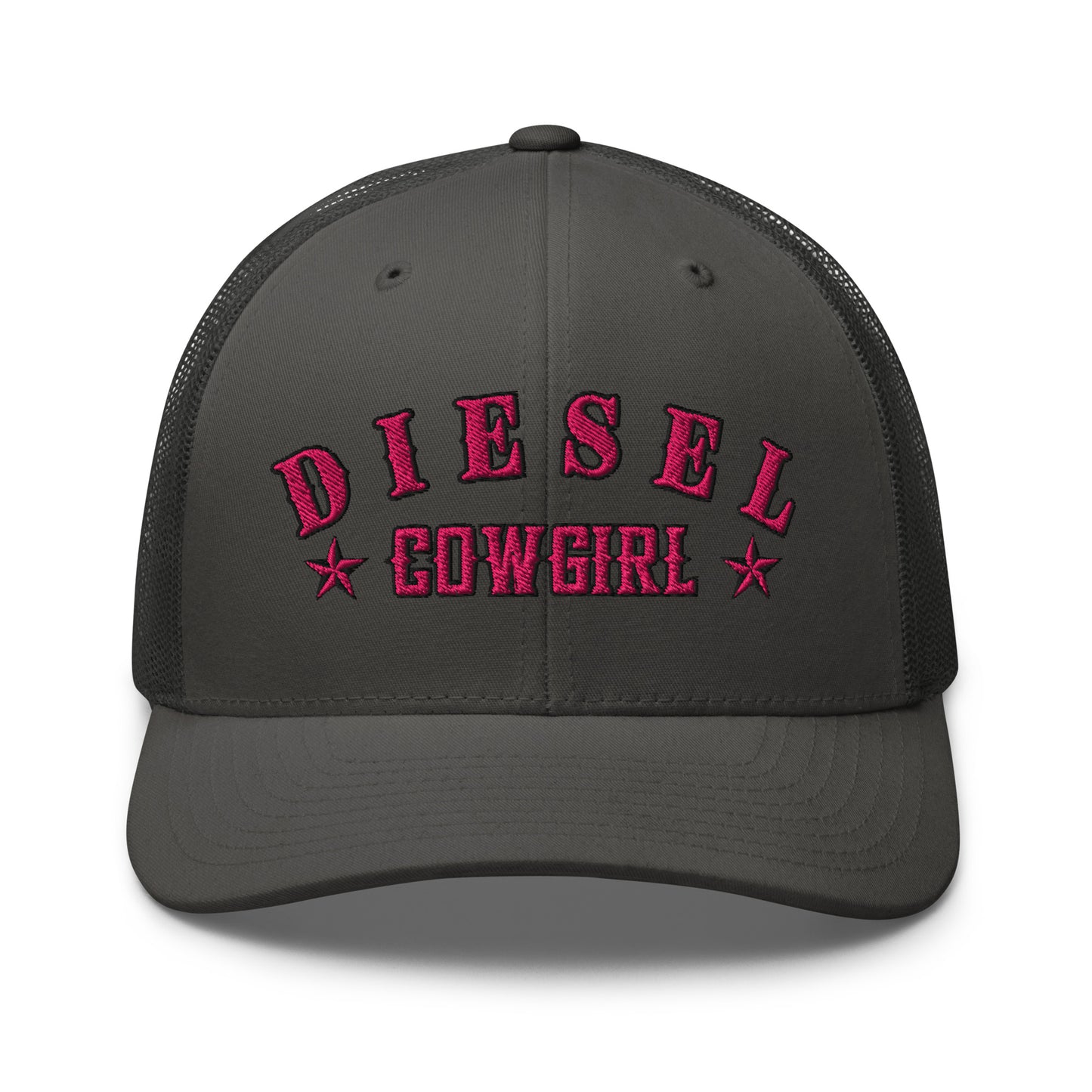 Custom Diesel Cowgirl Hat – Pink Stitch Snapback Trucker Cap for Diesel Gang Women  Infidel Collective