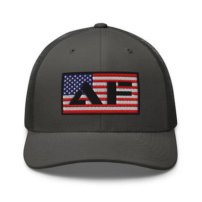 AF American Freedom Flag Snapback Custom Trucker Hat  Infidel Collective