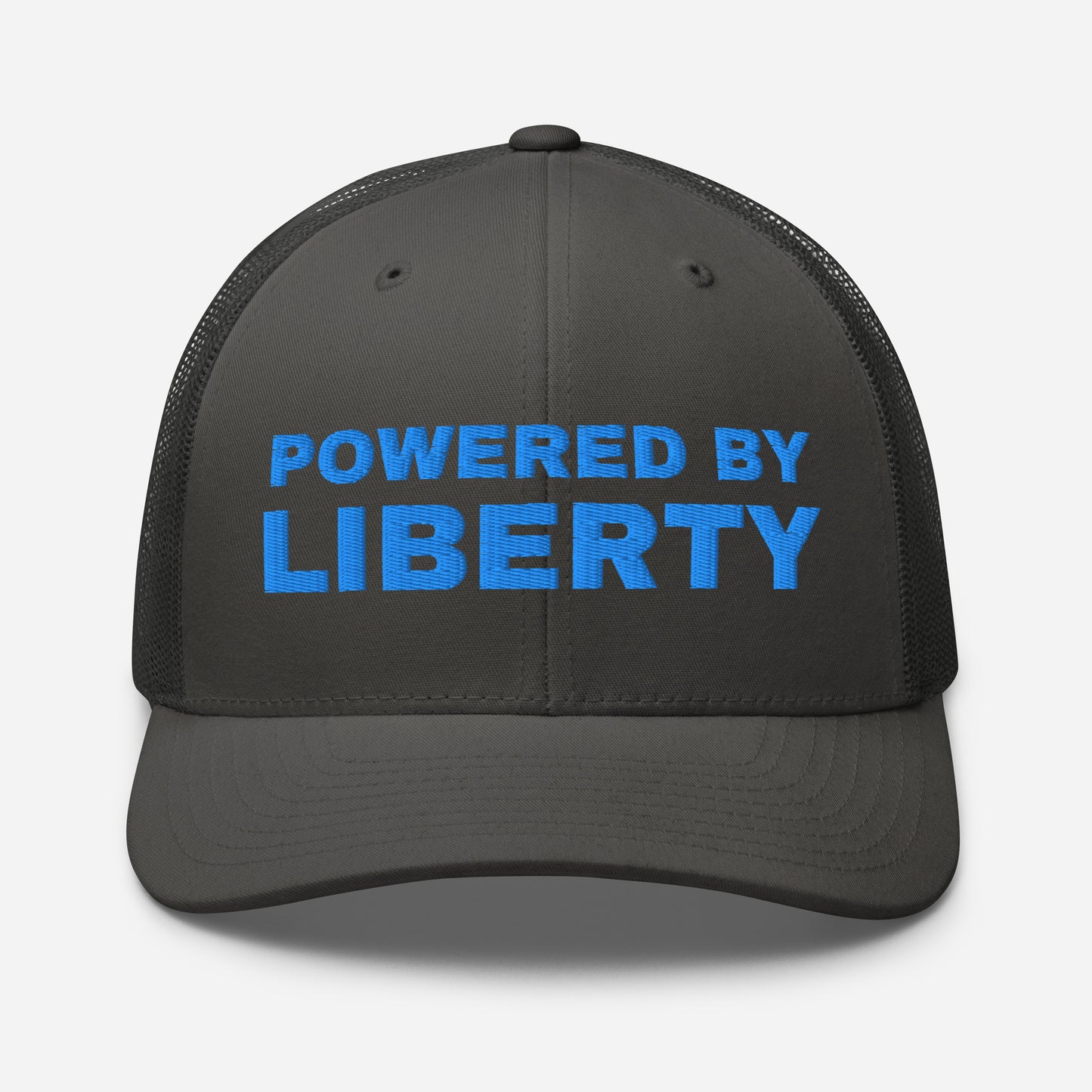 Snapback Custom Trucker Hats Powered by Liberty Cap in Blue Stitching  Infidel Collective