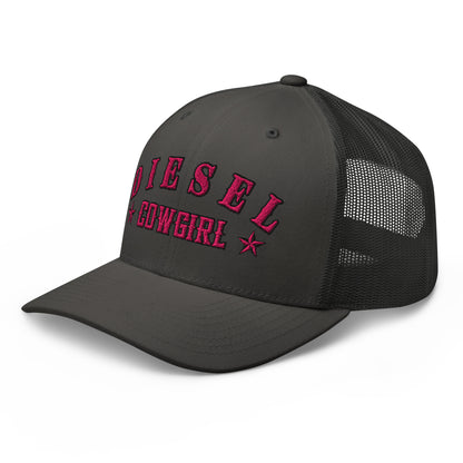 Custom Diesel Cowgirl Hat – Pink Stitch Snapback Trucker Cap for Diesel Gang Women  Infidel Collective