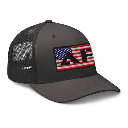 AF American Freedom Flag Snapback Custom Trucker Hat  Infidel Collective