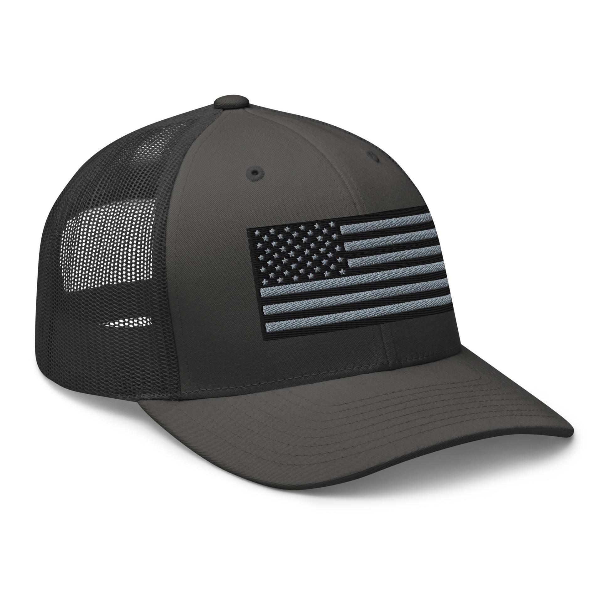 Blackout USA Flag Best Patriotic Custom Snapback Trucker Hats (20 Colors)  Infidel Collective
