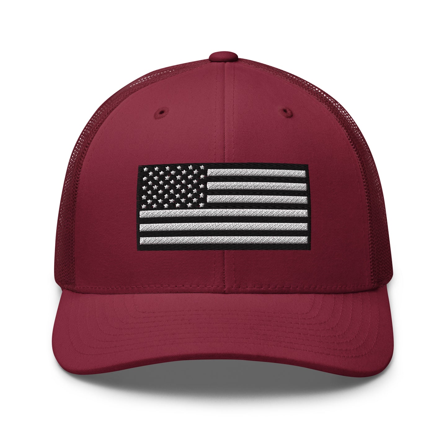 Monochrome US Flag Patriotic Hat - Snapback Custom Trucker Hats is 20 Colors  Infidel Collective
