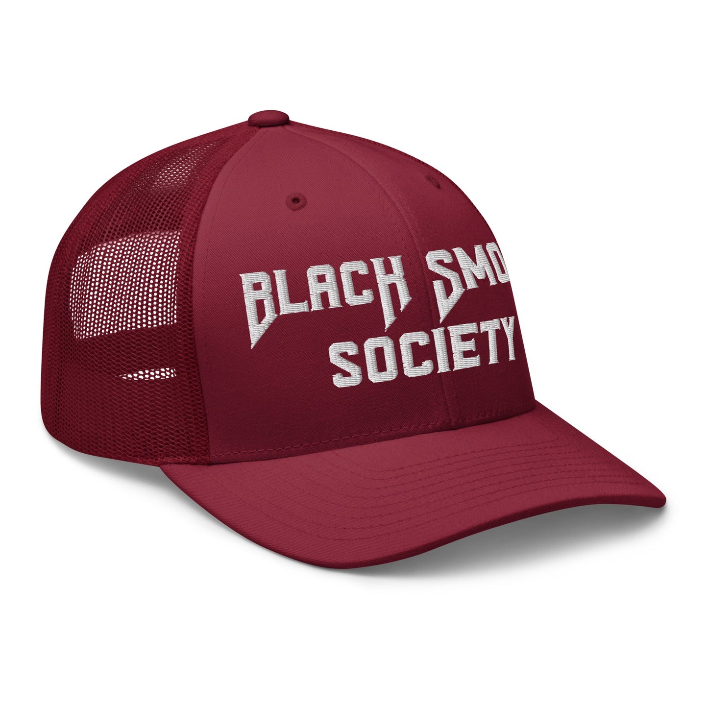 Hats  Snapback Custom Trucker Hat to Rep the Black Smoke Society Lifestyle Infidel Collective