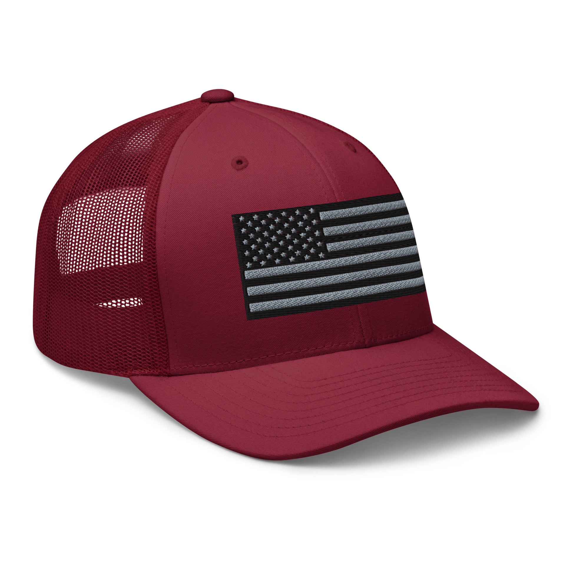 Blackout USA Flag Best Patriotic Custom Snapback Trucker Hats (20 Colors)  Infidel Collective