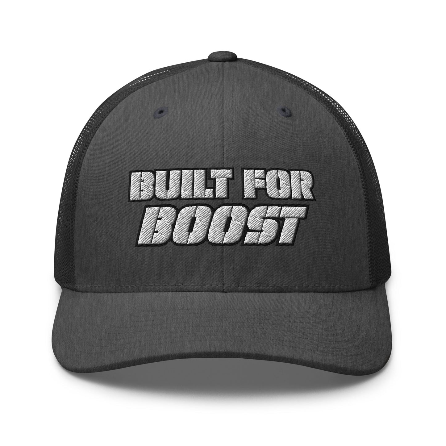 Hats Dark-Heather-Gray Snapback Custom Trucker Hat to Ride In – Built for Boost Diesel Gang Hat Infidel Collective