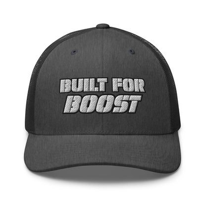 Hats Dark-Heather-Gray Snapback Custom Trucker Hat to Ride In – Built for Boost Diesel Gang Hat Infidel Collective