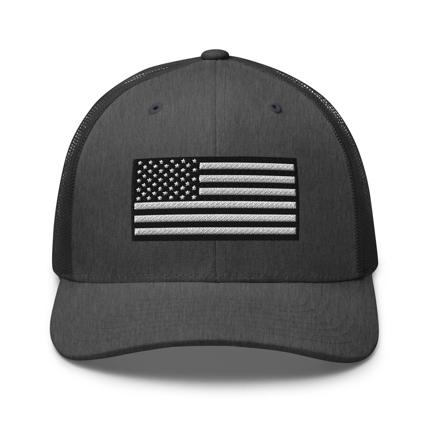 Monochrome US Flag Patriotic Hat - Snapback Custom Trucker Hats is 20 Colors  Infidel Collective