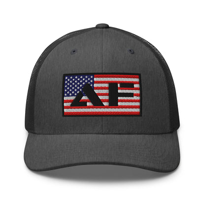 AF American Freedom Flag Snapback Custom Trucker Hat  Infidel Collective