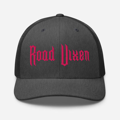 Snapback Custom Trucker Hats Road Vixen Cap for Sexy Women - Pink Stitch  Infidel Collective