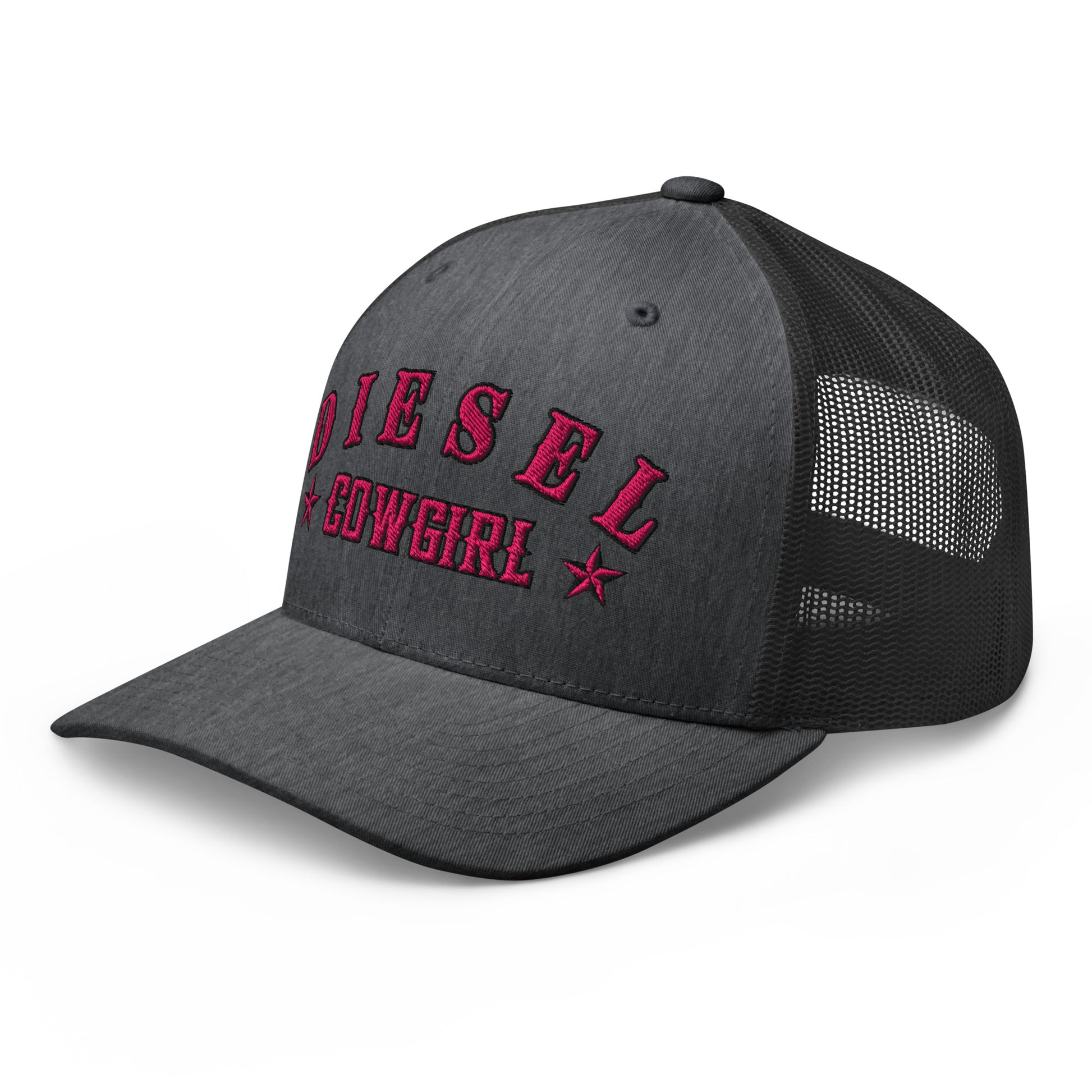 Custom Diesel Cowgirl Hat – Pink Stitch Snapback Trucker Cap for Diesel Gang Women  Infidel Collective