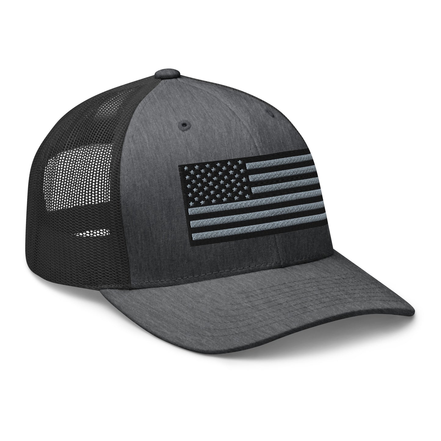 Blackout USA Flag Best Patriotic Custom Snapback Trucker Hats (20 Colors)  Infidel Collective