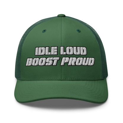 Hats Evergreen Snapback Custom Trucker Hat to Wear Proud – Idle Loud Boost Proud Mens Diesel Hats Infidel Collective