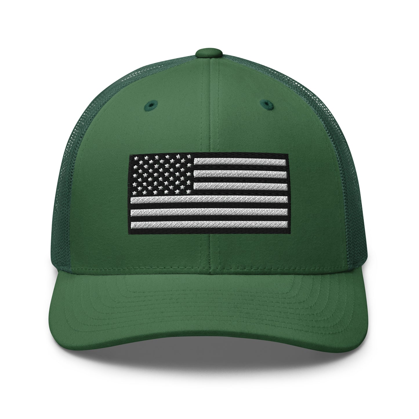 Monochrome US Flag Patriotic Hat - Snapback Custom Trucker Hats is 20 Colors  Infidel Collective