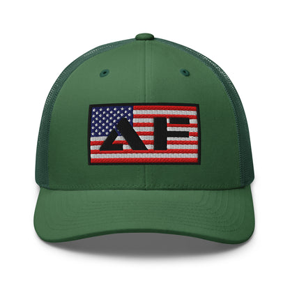 AF American Freedom Flag Snapback Custom Trucker Hat  Infidel Collective
