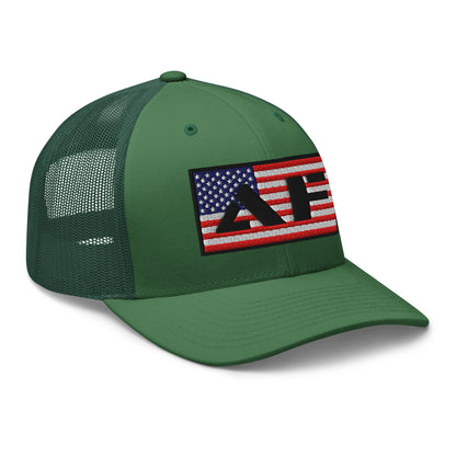 AF American Freedom Flag Snapback Custom Trucker Hat  Infidel Collective