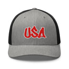 Cool USA Street Script Custom Patriotic Snapback Trucker Hats for Men & Women (20 Colors)  Infidel Collective