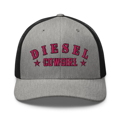 Custom Diesel Cowgirl Hat – Pink Stitch Snapback Trucker Cap for Diesel Gang Women  Infidel Collective