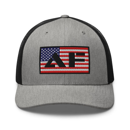 AF American Freedom Flag Snapback Custom Trucker Hat  Infidel Collective
