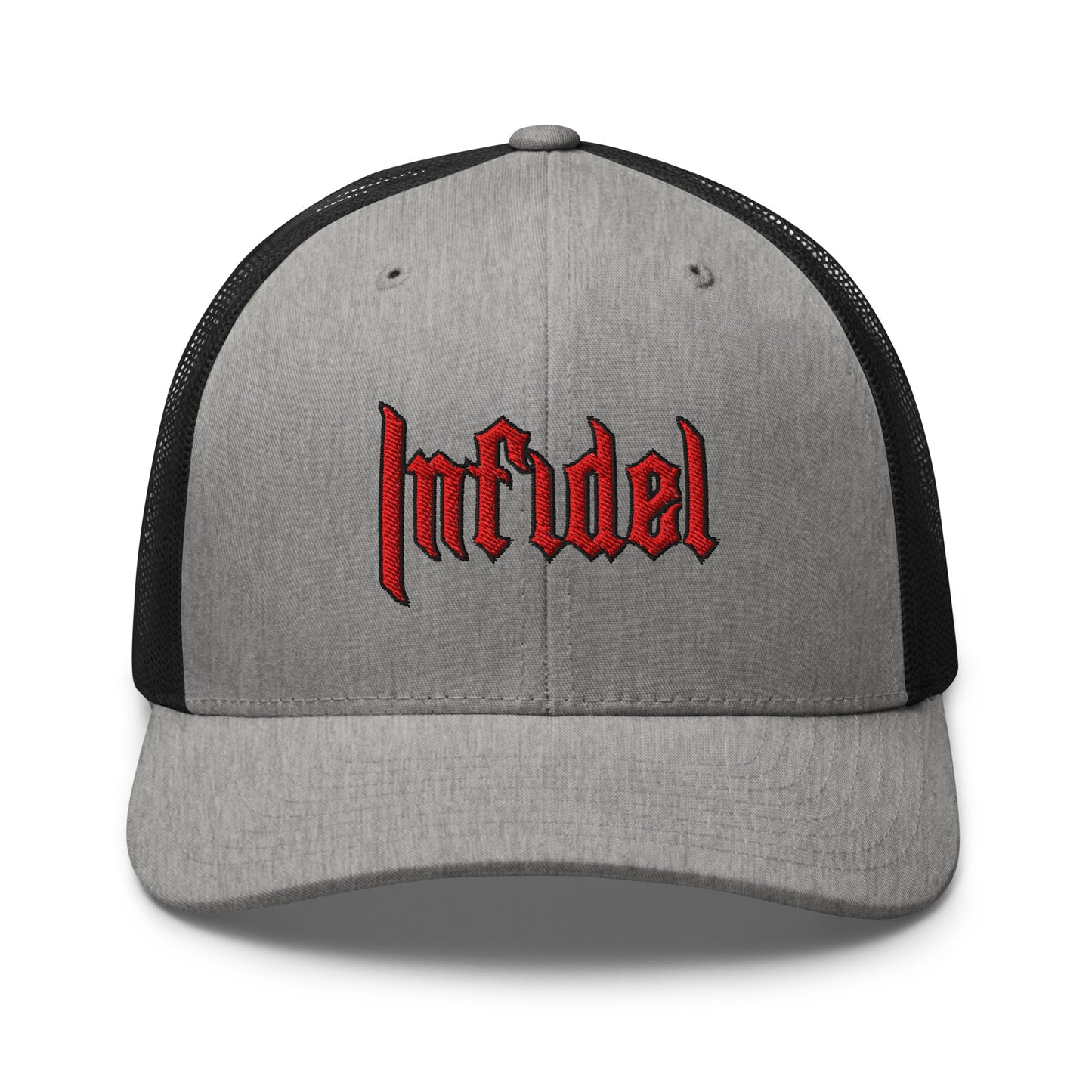 Snapback Custom Trucker Hats INFIDEL Red Stitch Badass Cap for Men & Women  Infidel Collective