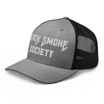 Hats  Snapback Custom Trucker Hat to Rep the Black Smoke Society Lifestyle Infidel Collective
