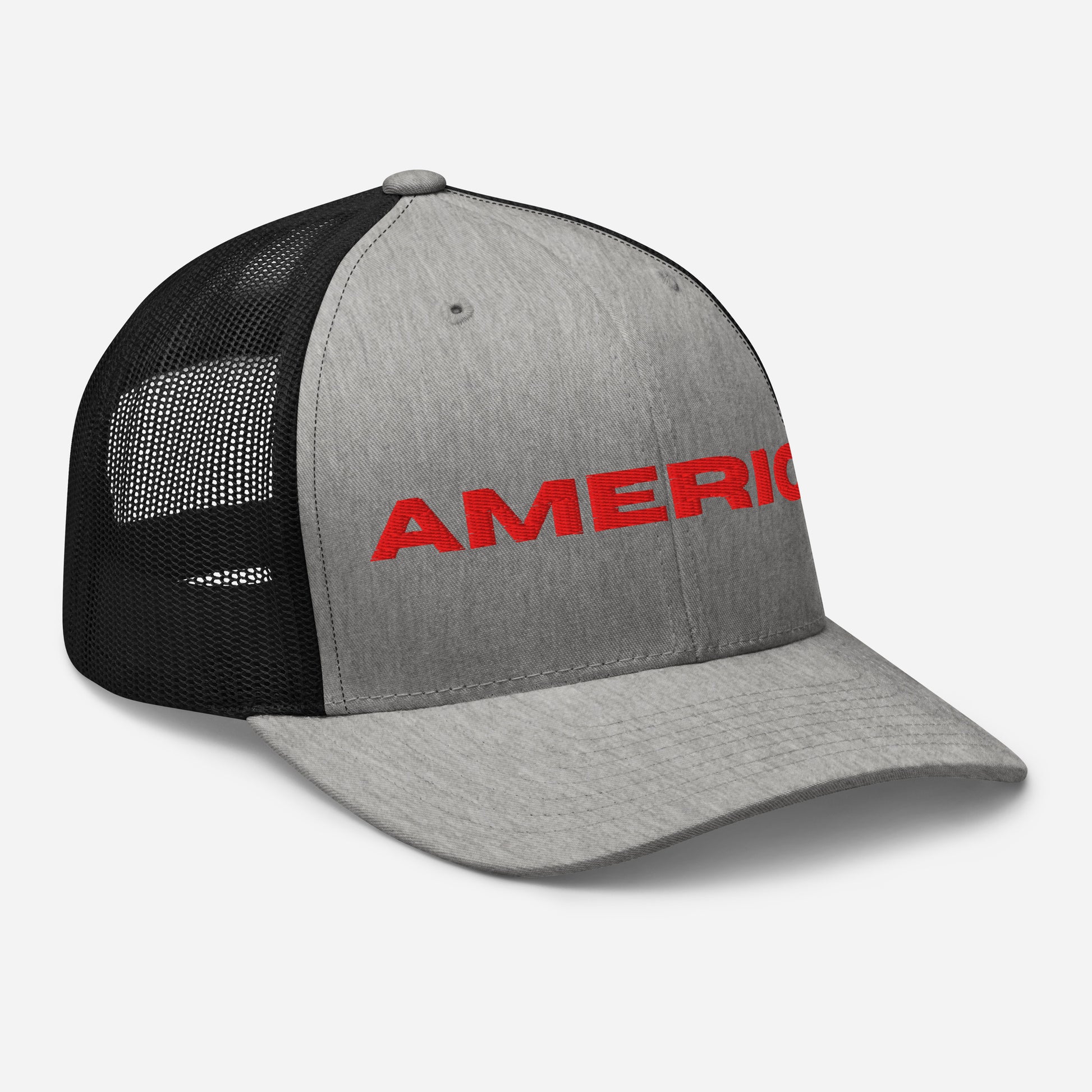 Cool AMERICA Custom Patriotic Red Stitch Snapback Trucker Hats (11 Colors)  Infidel Collective