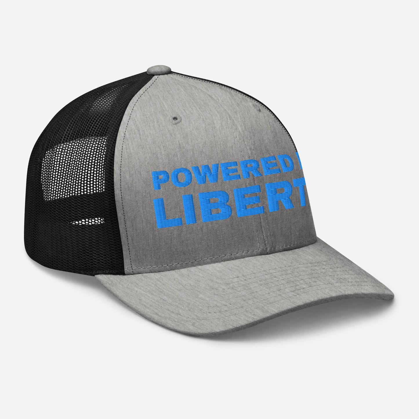 Snapback Custom Trucker Hats Powered by Liberty Cap in Blue Stitching  Infidel Collective
