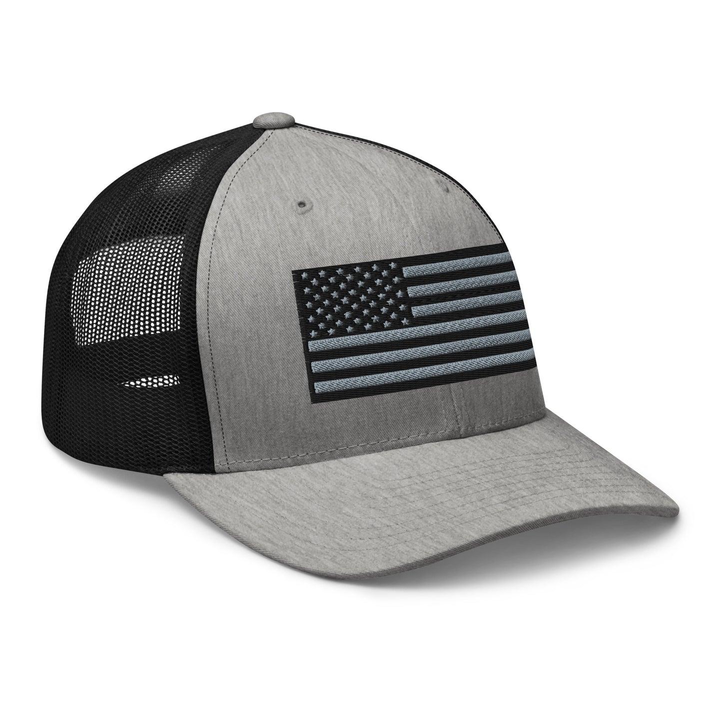 Blackout USA Flag Best Patriotic Custom Snapback Trucker Hats (20 Colors)  Infidel Collective
