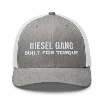 Hats Heather-Grey-White Snapback Custom Trucker Hat Men & Women Rock – Diesel Gang Torque Power Infidel Collective