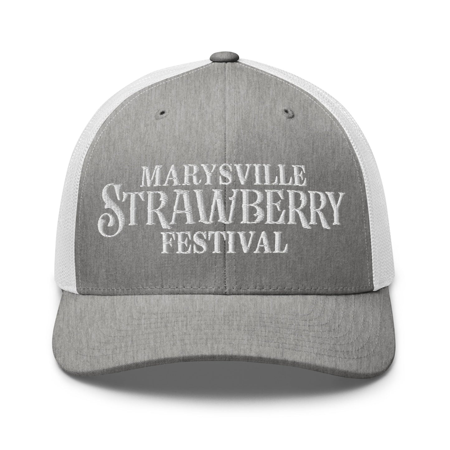 Hats Heather-Grey-White Personalized Snapback Request - Marysville Strawberry Festival Infidel Collective