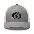 Hats Heather-Grey-White Custom Snapback Trucker Hat Funny NSFW F-Bomb Cap in 20 Colors Infidel Collective