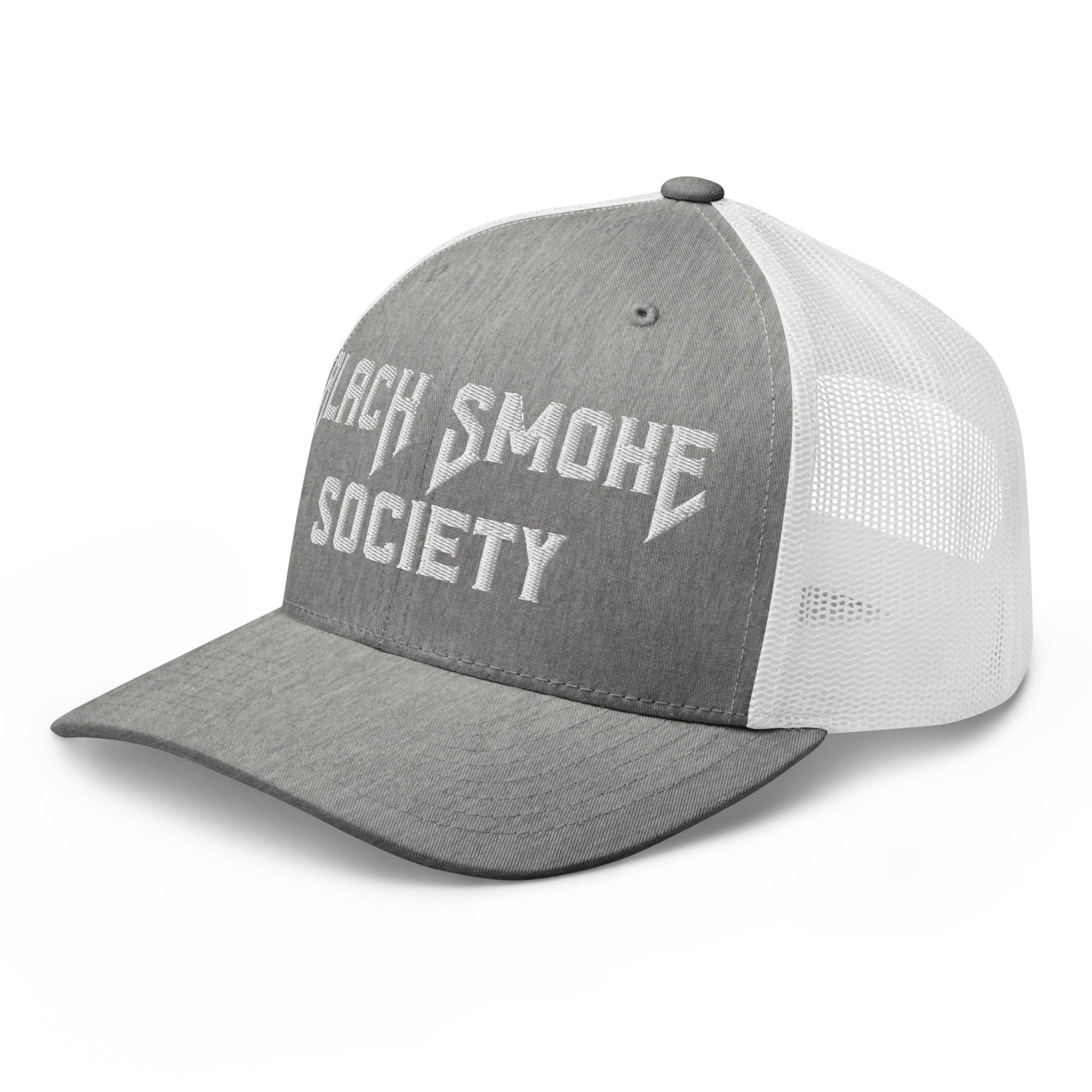 Hats  Snapback Custom Trucker Hat to Rep the Black Smoke Society Lifestyle Infidel Collective