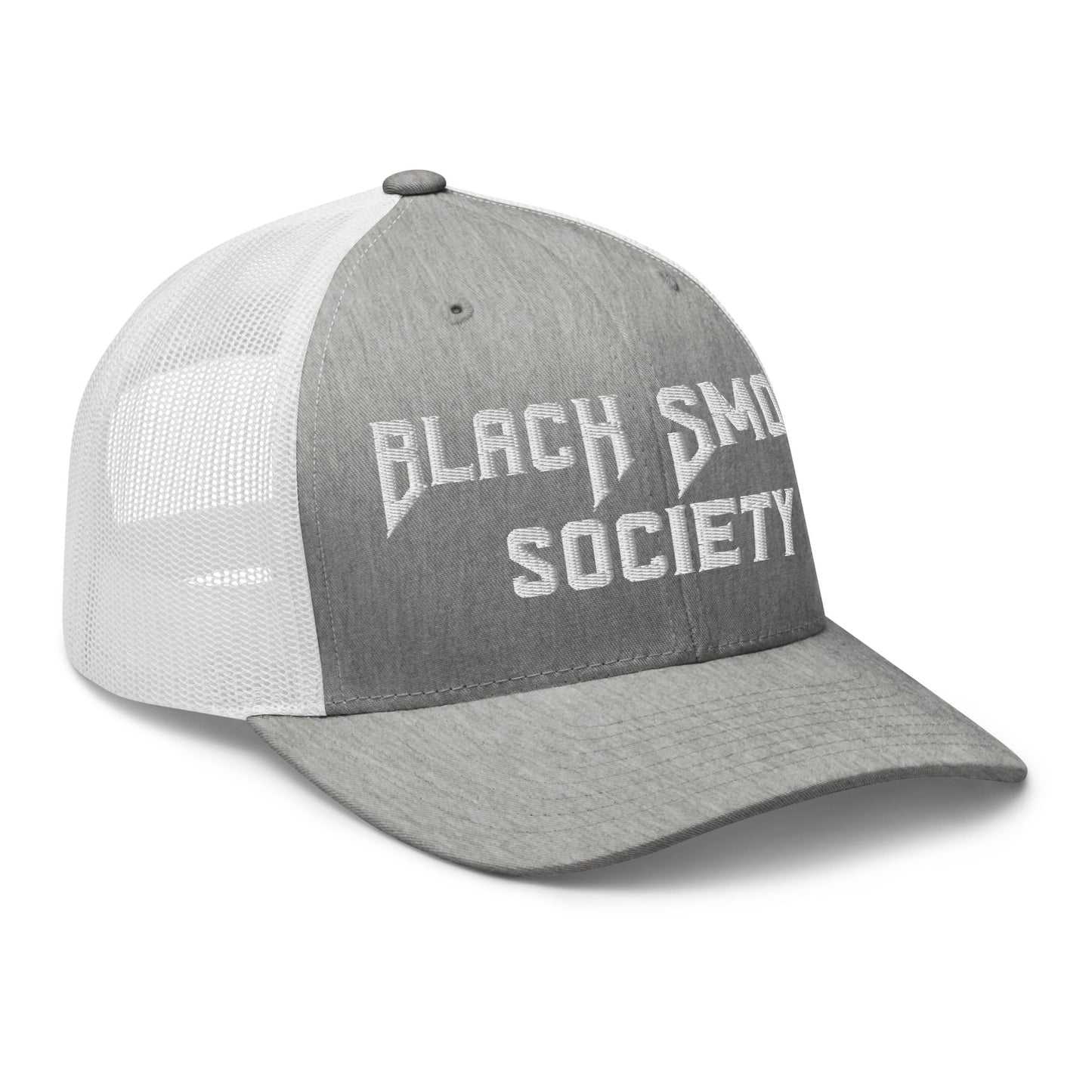 Hats  Snapback Custom Trucker Hat to Rep the Black Smoke Society Lifestyle Infidel Collective