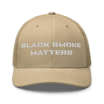 Hats Khaki Snapback Custom Trucker Hat to Rock – Black Smoke Matters Diesel Cap Infidel Collective