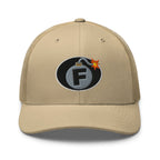 Hats Khaki Custom Snapback Trucker Hat Funny NSFW F-Bomb Cap in 20 Colors Infidel Collective