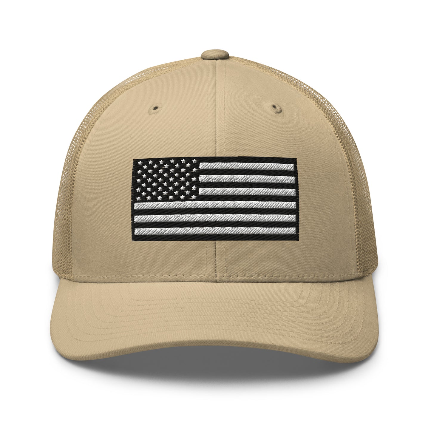 Monochrome US Flag Patriotic Hat - Snapback Custom Trucker Hats is 20 Colors  Infidel Collective