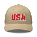 USA Power Cool Custom Patriotic Snapback Trucker Hats  for Men & Women (20 Colors)  Infidel Collective