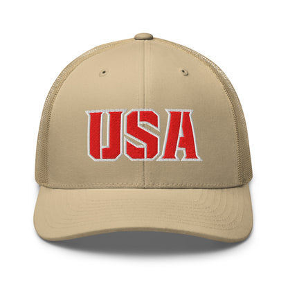 USA Power Cool Custom Patriotic Snapback Trucker Hats  for Men & Women (20 Colors)  Infidel Collective