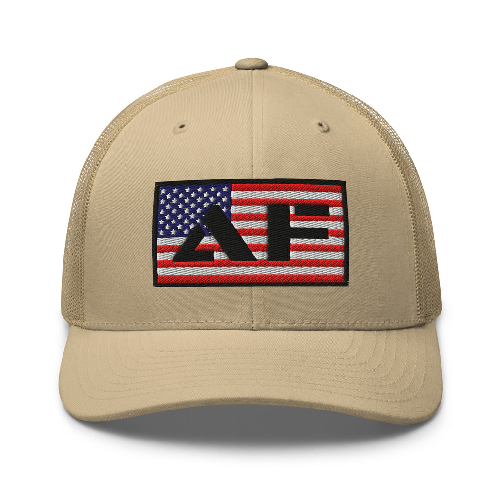 AF American Freedom Flag Snapback Custom Trucker Hat  Infidel Collective