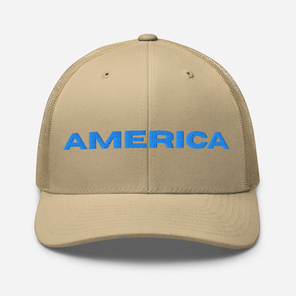 Cool AMERICA Custom Patriotic Hats Embroidered in Blue Stitch (11 Colors)  Infidel Collective