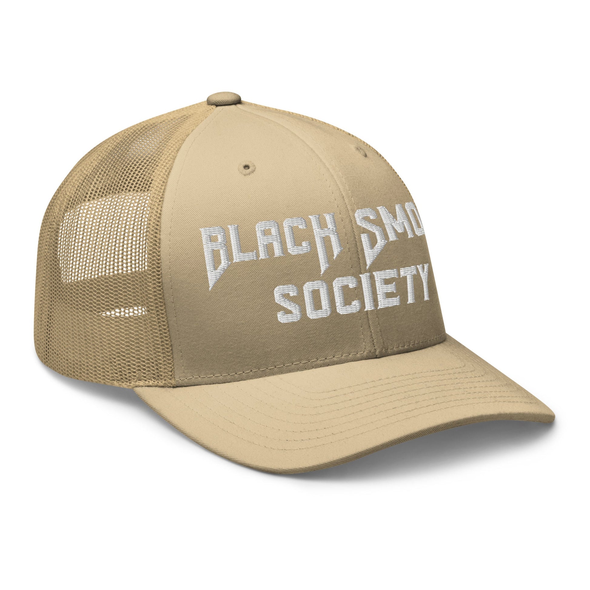 Hats  Snapback Custom Trucker Hat to Rep the Black Smoke Society Lifestyle Infidel Collective