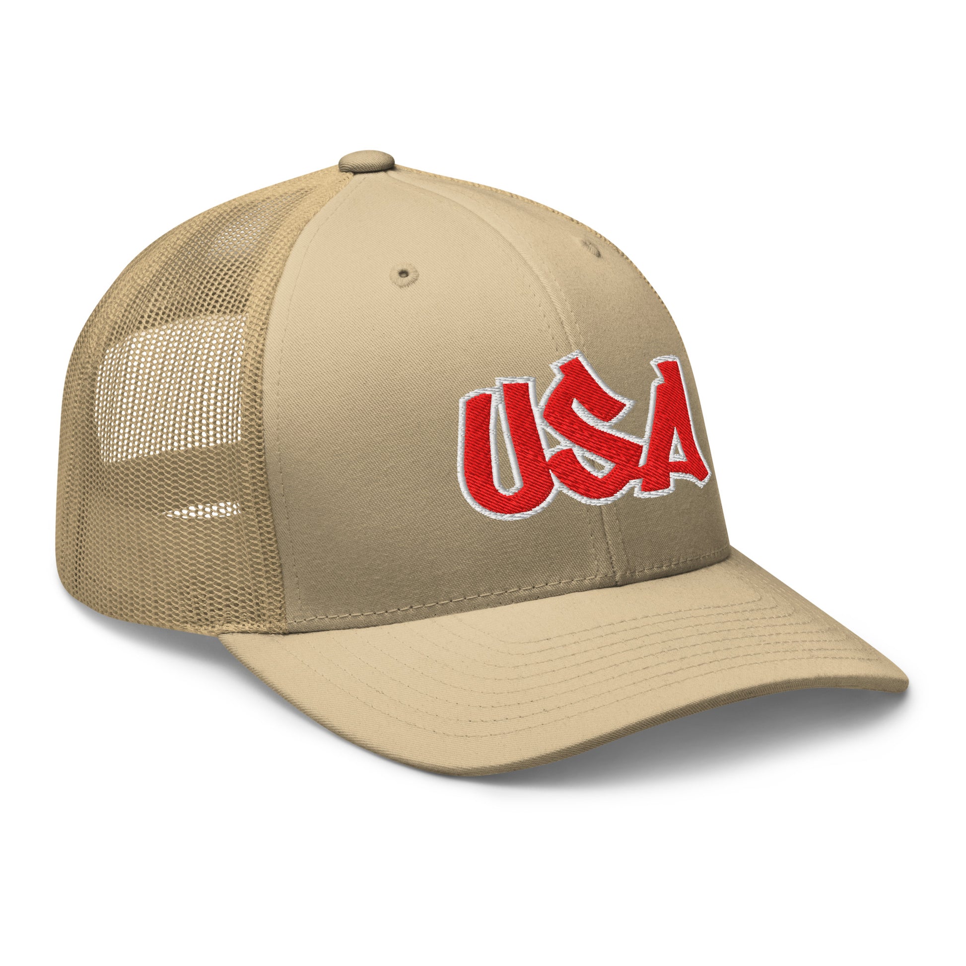 Cool USA Street Script Custom Patriotic Snapback Trucker Hats for Men & Women (20 Colors)  Infidel Collective